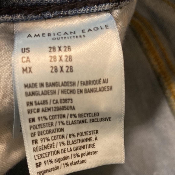 Men’s American Eagle blue jeans in size 28x28 - Picture 5 of 6